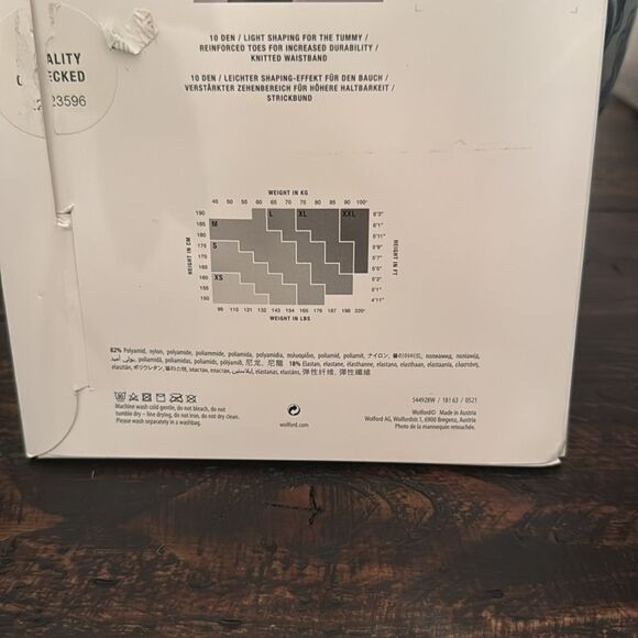 Wolford Control Top Tights Sand size small - Picture 4 of 5